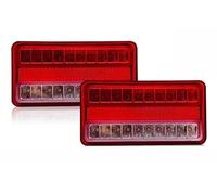 Montaje Luces Traseras Luz Trasera 12V-80V 2 Uds Impermeable Para Coche Camión Remolque Caravana Parada Freno Luces Indicadoras Marcha Atrás Lámpara Señal Giro