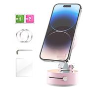 Montaje móvil - Cuna para teléfono magnético retráctil - Clip Duradero para Tablero de Coche | Compatibilidad versátil, Potente Soporte para Vasos con para GPS, Base giratoria Flexible, móvil