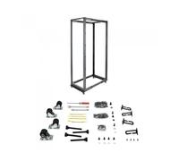 StarTech.com - Rack de Marco Abierto con Profundidad Ajustable de 4 Columnas 42U y 19 Pulgadas con Ruedas - con Profundidad Ajus