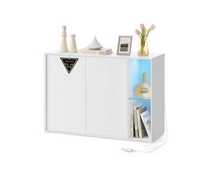 Montaje Ultrarrápido sin Herramientas Toolless Mueble TV Blanco Nieve