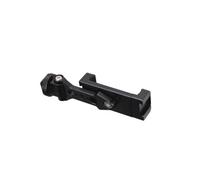 Montaje universal de teléfono de aluminio con almohadilla de silicona rotación 360 ajustable en ángulo de dos conexiones de zapata fría para accesorios de cámara, soporte para smartphone en ángulo