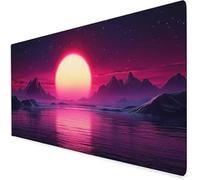 Montaña Alfombrilla ratón XXL, 1200x600x3mm mar Alfombrilla Escritorio Extendida con Bordes Cosidos, Antideslizante E Impermeable Mouse Pad Aply a Oficina Y Hogar, Regalos Originales para Hombre A720