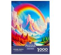 montaña Arco Iris Puzzle De 1000 Piezas, Moderno DIY,Entretenimiento Creativo para Adultos Y Niños A Partir De 12 Años Rompecabezas En Familia - Pieza De Arte 70x50cm/1000pcs