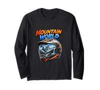 Montaña Aventura Casco Paisaje Explorer Spirit Manga Larga