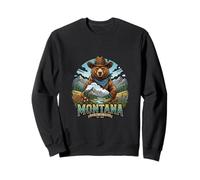 Montana Big Sky Bear Montaña Paisaje Vibes Sudadera