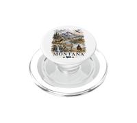 Montana Big Sky Country Acuarela Diseño Silvestre PopSockets PopGrip para MagSafe