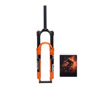 Montaña Bike Suspensión delantera de la horquilla ligera Aleación de magnesio amortiguador Naranja de 27.5 pulgadas