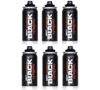 Montana Black - Aerosol Pocket Can 50 ml Black - Pack de 6 x 50ml Grog Flowtex de