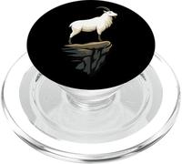 Montaña Cabra Acantilado Balance Animal Ilustración PopSockets PopGrip para MagSafe