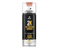 Montana Colors MTN PRO Barniz 2K, 2 componentes con catalizador - Acabado Brillo, Spray 400ml