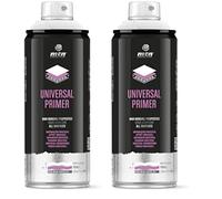 Montana Colors MTN PRO Imprimación Universal Spray 400ml, Blanco, El embalaje puede variar (Paquete de 2)