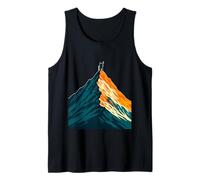 Montaña Cumbre Escalada Aventura Silueta Camiseta sin Mangas