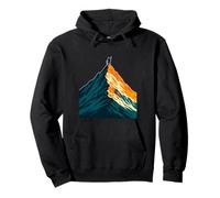 Montaña Cumbre Escalada Aventura Silueta Sudadera con Capucha