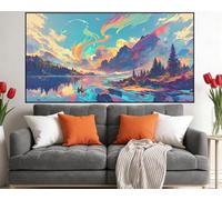 Montaña Diamond Painting Grande 60x120cm Diamond Art Paisaje,2026 New Pintura Diamante Adultos Manualidades,5D Taladro Completo Bordado Puzzle de Diamantes Principiantes Kit del Decoración O-858M