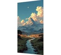 Montaña Diamond Painting Kit Completo, 5D Diamond Painting Nube Pintura Diamante Adultos, DIY Strass Bordado de Punto de Cruz Puzzle Pintura Diamante pour Decoración Pared Hogar 80x160cm m3-ed54