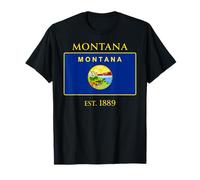 Montana Flag 41st US State 1889 Montanan Camiseta