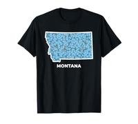 Montana Forget Me Not Flower Floral State Camiseta