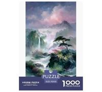 Montaña mágica Puzzle De 1000 Piezas 70x50cm/1000pcs Cascada fantástica Juego Relajante Creativo con Educación Y Decoración Hogareña Regalo Universal para Todos