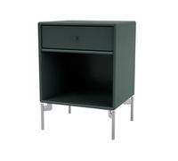 Montana Mesilla de noche Dream Black jade 163. patas de cromo