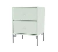 Montana Mesilla de noche Drift Mist 161. patas de cromo