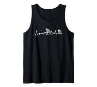 Montaña Montaña Latido Del Corazón Con Cerveza Corazón Camiseta sin Mangas