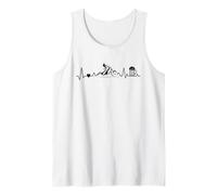 Montaña Montaña Latido Del Corazón Con Cerveza Corazón MTB Camiseta sin Mangas