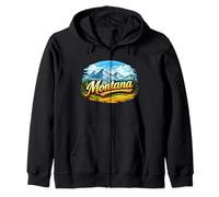 Montana Montana Wilderness Paisaje Aventura Sudadera con Capucha