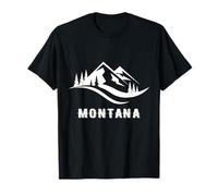 Montana Montanas Recuerdos Memorabilia Vacaciones de Invierno Vacaciones Camiseta