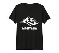 Montana Montanas Recuerdos Memorabilia Vacaciones de Invierno Vacaciones Camiseta Premium