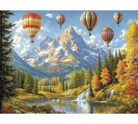 Montaña nevada Kit Pintura de Diamantes Adultos, paisaje Diamond Art Kit Completo, Actividad Relajación Antiestrés, Ideas de Regalos para Mujeres Navidad Cumpleaños, Decoración Hogar 12x16 inch qo-860