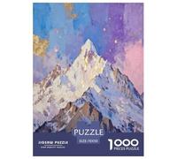 montaña Nieve, Juego De Rompecabezas De 1000 Piezas, Experiencia Relajante Y Atractiva, Momentos En Familia, Recomendado Desde 14 Años, Naturaleza Humanista, 70x50cm/1000pcs