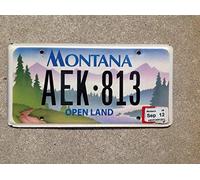 Montana Open Land - Placa de matrícula de 6 x 12 pulgadas