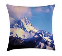 Montaña, Paisaje Nevado del Monte Everest Más Alto Desde La Nube Norte En El Glaciar Fundas De Cojin Decoración Funda Almohada Moderna Funda De Cojíns For Dormitorio Sala Hogar 45X45Cm