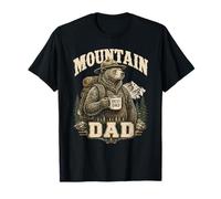 Montaña Papá Mejor Papi Oso Senderismo Al Aire Libre Papa Camiseta