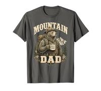 Montaña Papá Mejor Papi Oso Senderismo Al Aire Libre Papa Camiseta