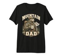 Montaña Papá Mejor Papi Oso Senderismo Al Aire Libre Papa Camiseta Premium