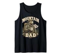 Montaña Papá Mejor Papi Oso Senderismo Al Aire Libre Papa Camiseta sin Mangas
