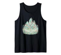 Montana Pastel Sendero de Senderismo Flores Camiseta sin Mangas