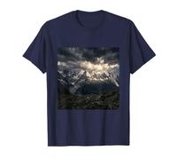 Montaña Picos Tormenta Nubes Fotografía De Paisaje Alpino Camiseta