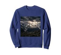 Montaña Picos Tormenta Nubes Fotografía De Paisaje Alpino Sudadera