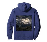 Montaña Picos Tormenta Nubes Fotografía De Paisaje Alpino Sudadera con Capucha