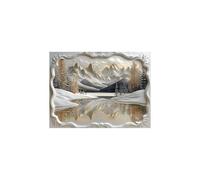 Montaña Pintar por Numeros Adultos, Luminiscencia Cuadros para Pintar por Numeros Paisaje, Manualidades Adultos 40 x 55CM para Regalo Mujer Luminiscencia Cuadros Decoracion Salon Modernos GYYH-5444