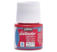 Pébéo Pintura Setacolor para Tejidos Claros Rojo Cardenal 45 ml