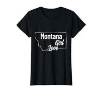 Montana PNW Chica Orgullo Vintage Camiseta