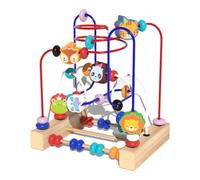 Montaña rusa de ábaco de Maze Toy | Colorido laberinto de perlas con 3 pistas | Juguetes educativos de montaña rusa de ábaco | Actividad de aprendizaje, Preescolar perfecto- De 1 a 3 años, Nacimiento