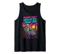 Montaña Rusa Divertida por Favor no me Hagas Montar en la Primera Fila Camiseta sin Mangas