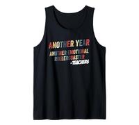 Montaña Rusa Emocional Regreso a la Escuela Educador de Maestros Camiseta sin Mangas