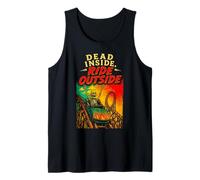 Montaña Rusa Funny Dead Inside Ride Outside Camiseta sin Mangas