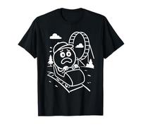 Montaña Rusa Parque temático Parque temático Figuras de Palo Dibujos Animados Camiseta