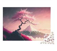 Montaña Sakura Puzzle 1000 Piezas De Cartón Grueso Juego De Rompecabezas En Paquete Anti Estrés Adultos para Actividad para Sobremesa como Regalo Original 52x38cm/1000pcs
